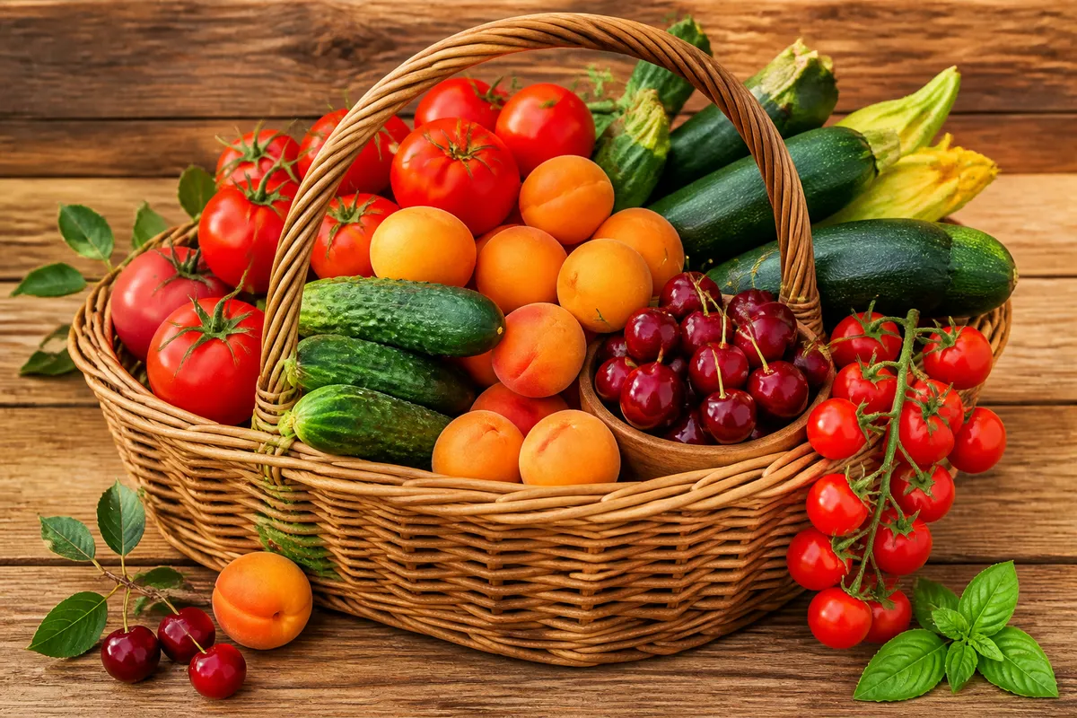 fructe și legume bio de vară România