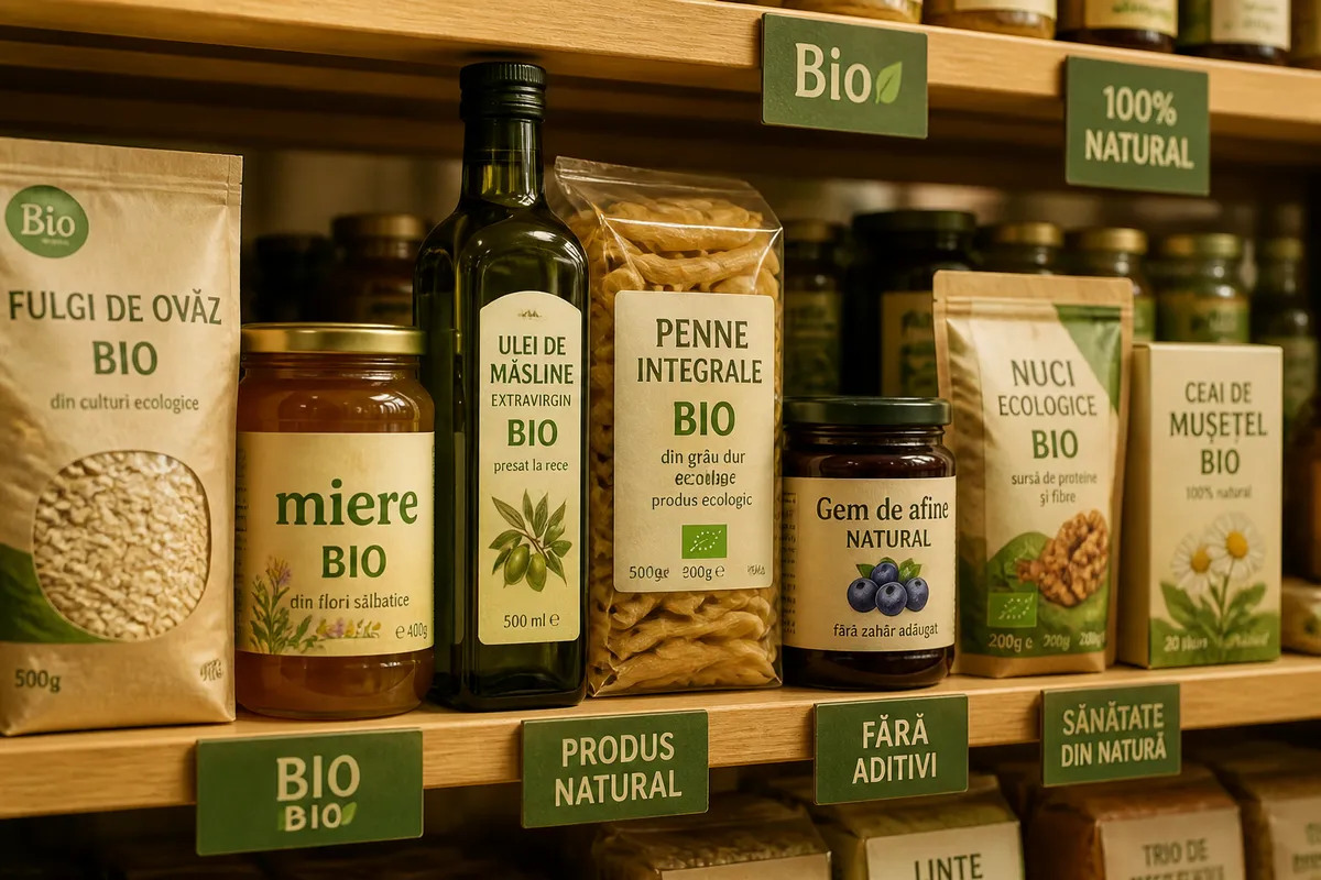 diferența dintre natural și organic alimente etichete