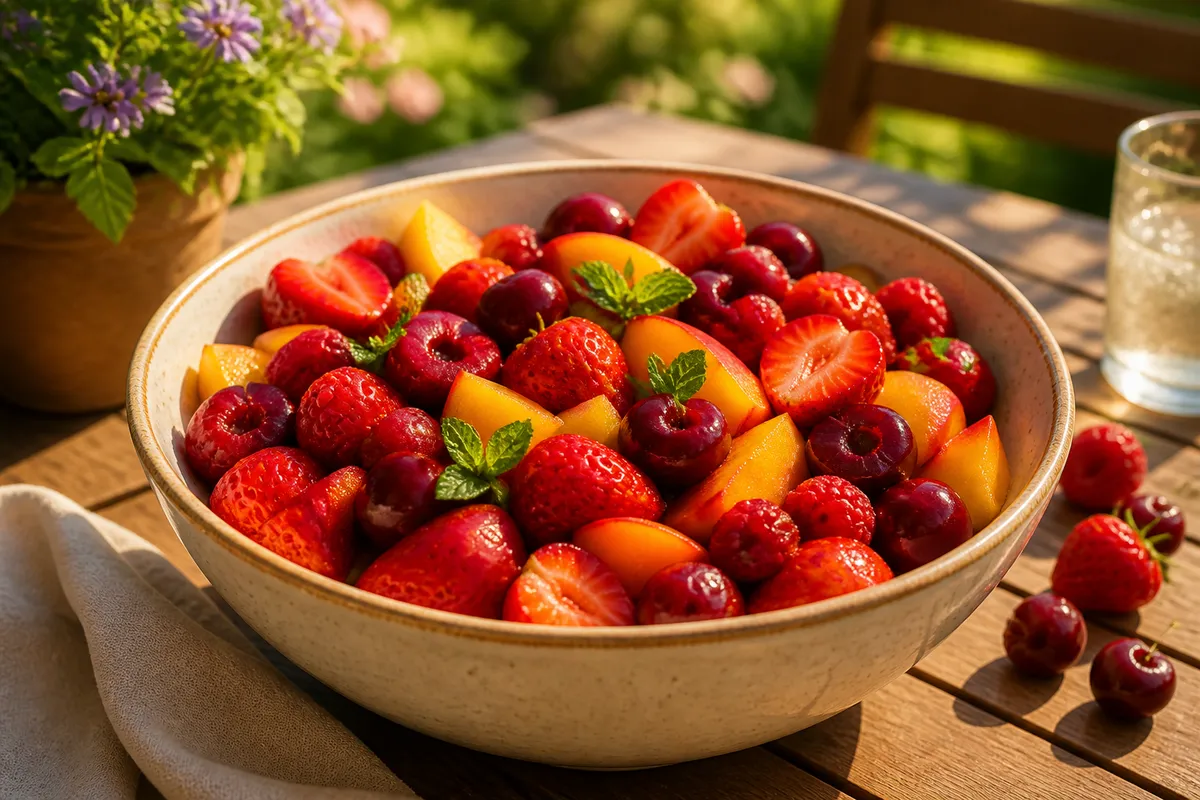 rețete simple fructe de sezon vară sănătoase