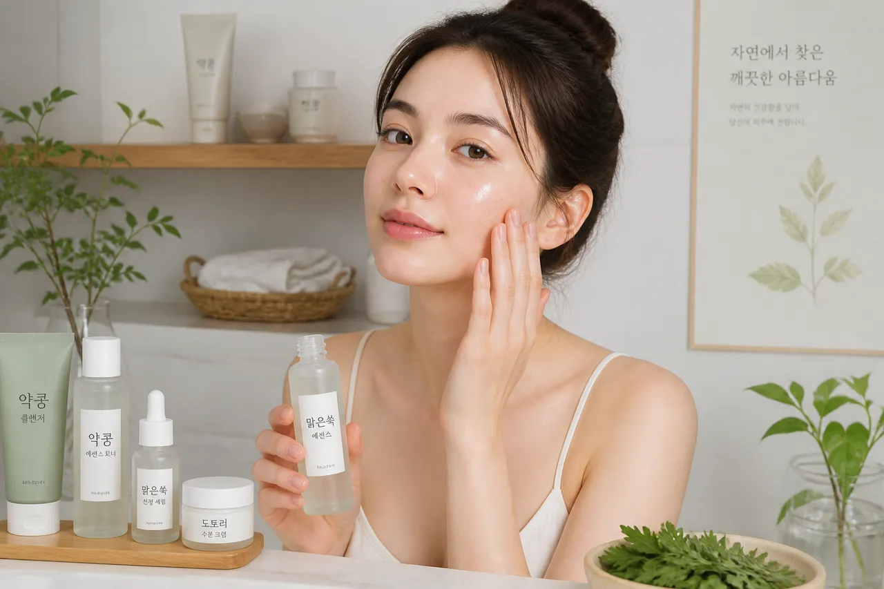 rutină blândă cu cosmetice fermentate