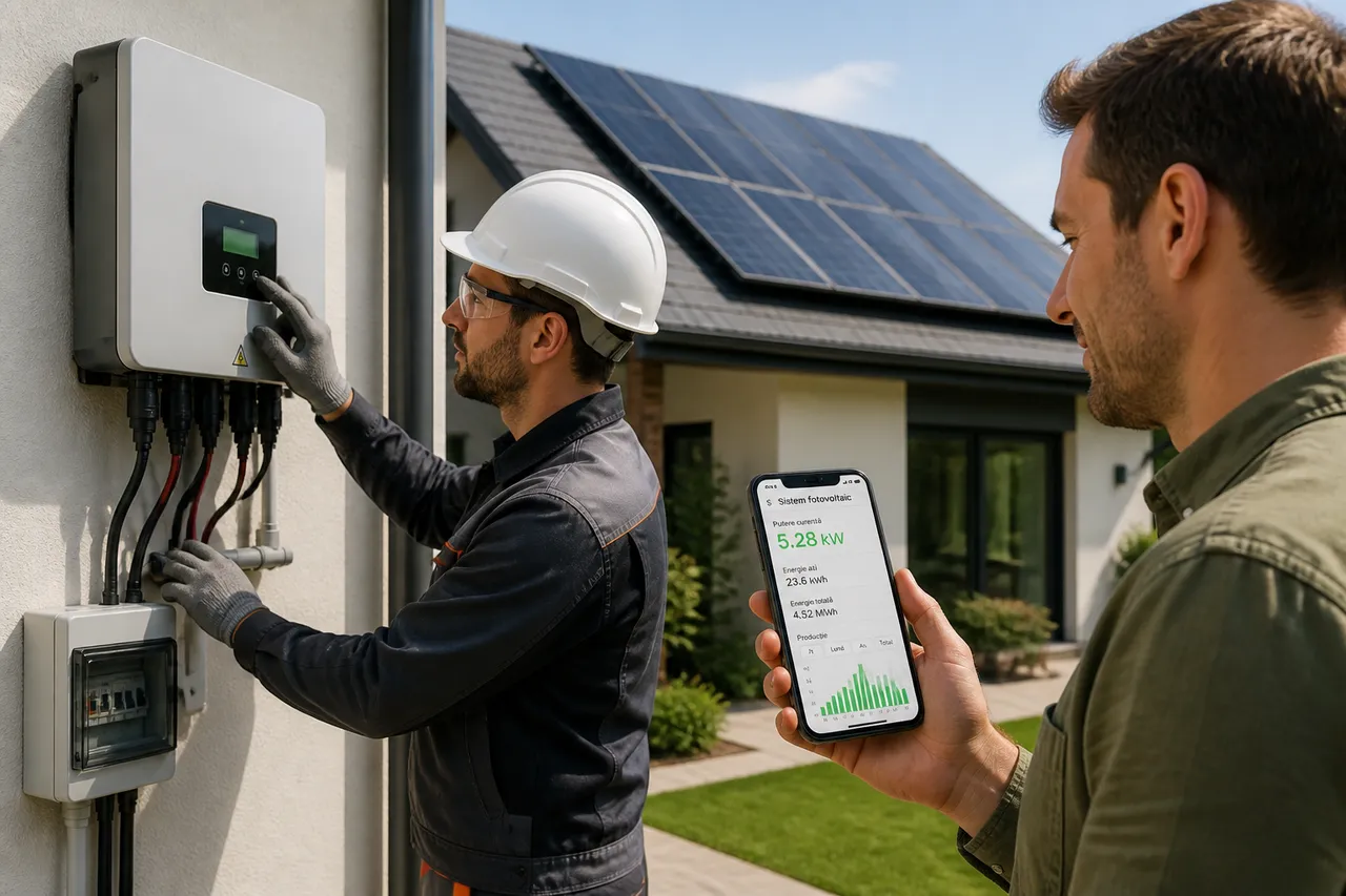 verificare sistem fotovoltaic instalat