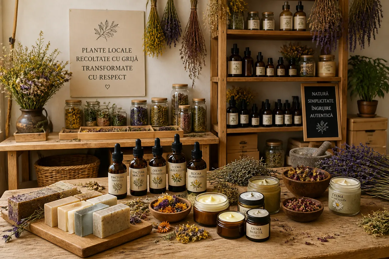 cosmetice românești produse într-un atelier artizanal