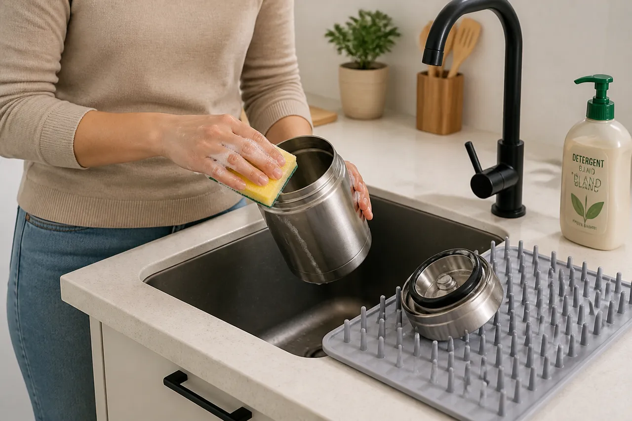 igiena recipientelor din inox pentru alimente