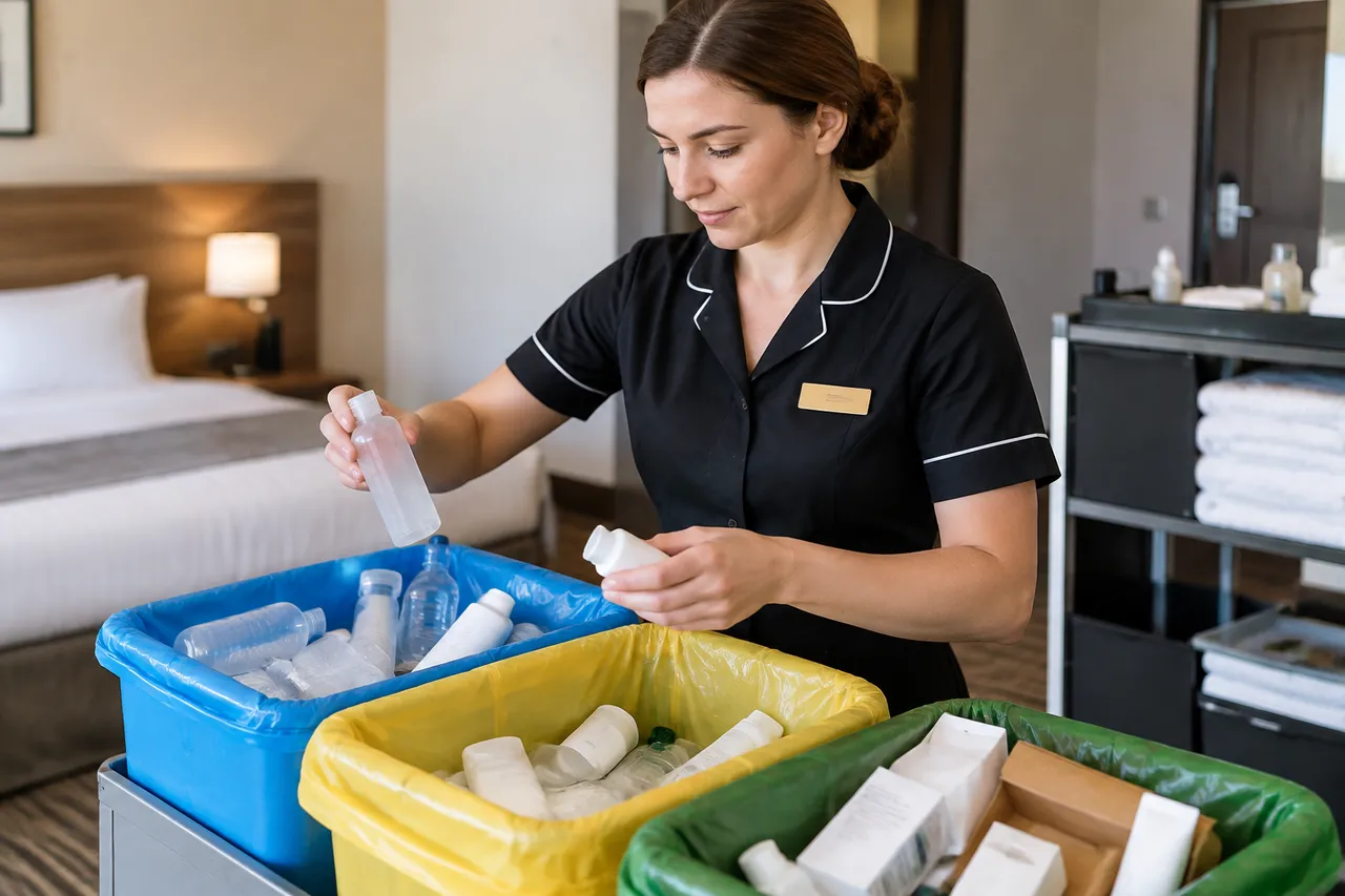 reducerea risipei din ambalajele cosmetice hoteliere
