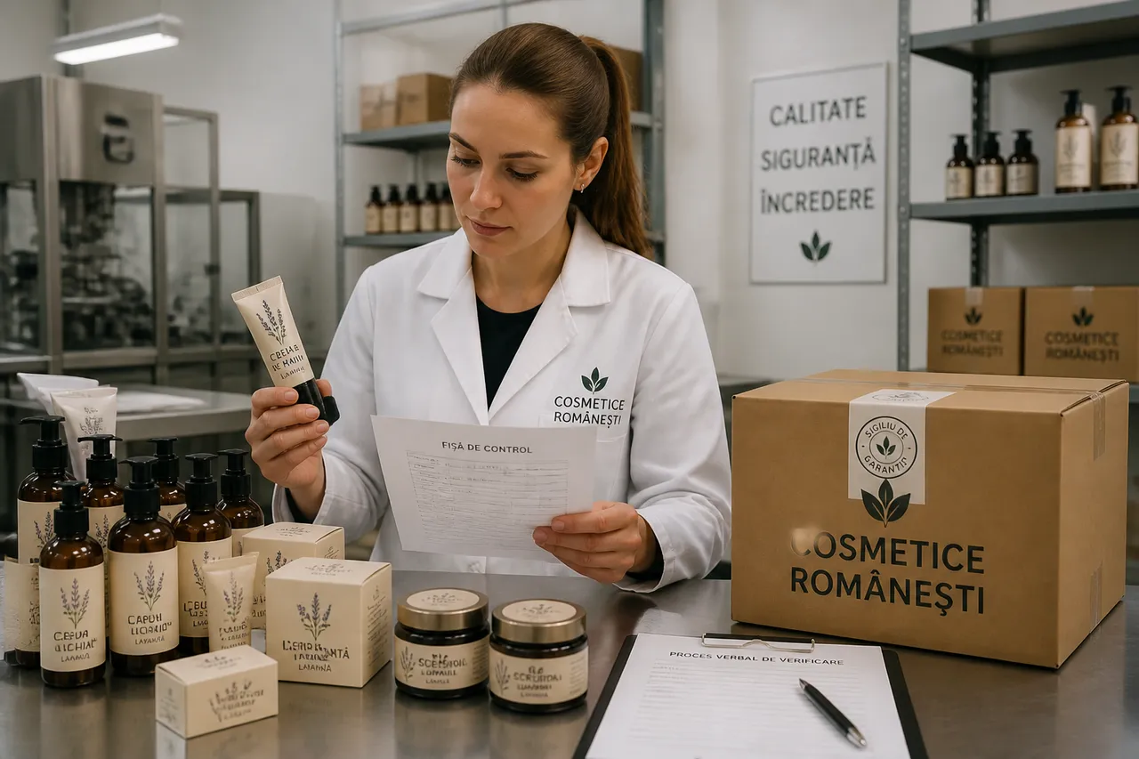 verificarea trasabilității și a etichetelor cosmetice