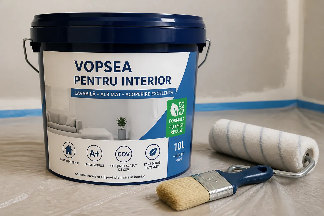 vopsea cu emisii reduse pentru camera copilului