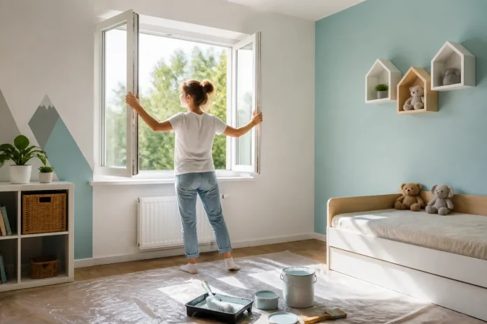 Vopsele cu emisii reduse pentru camera copilului și un aer interior mai sănătos Vopsele cu emisii reduse pentru camera copilului și un aer interior mai sănătos