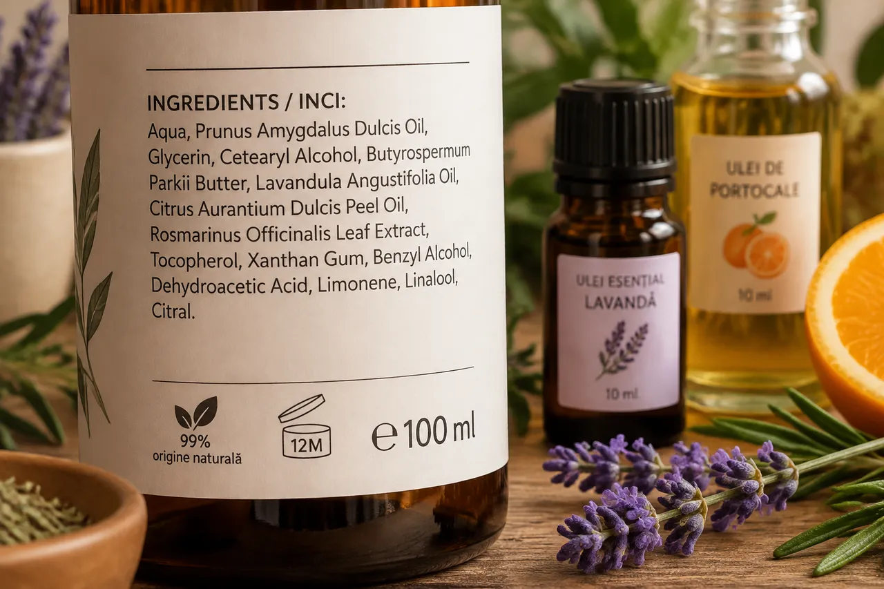 alergeni de parfum identificați în lista INCI
